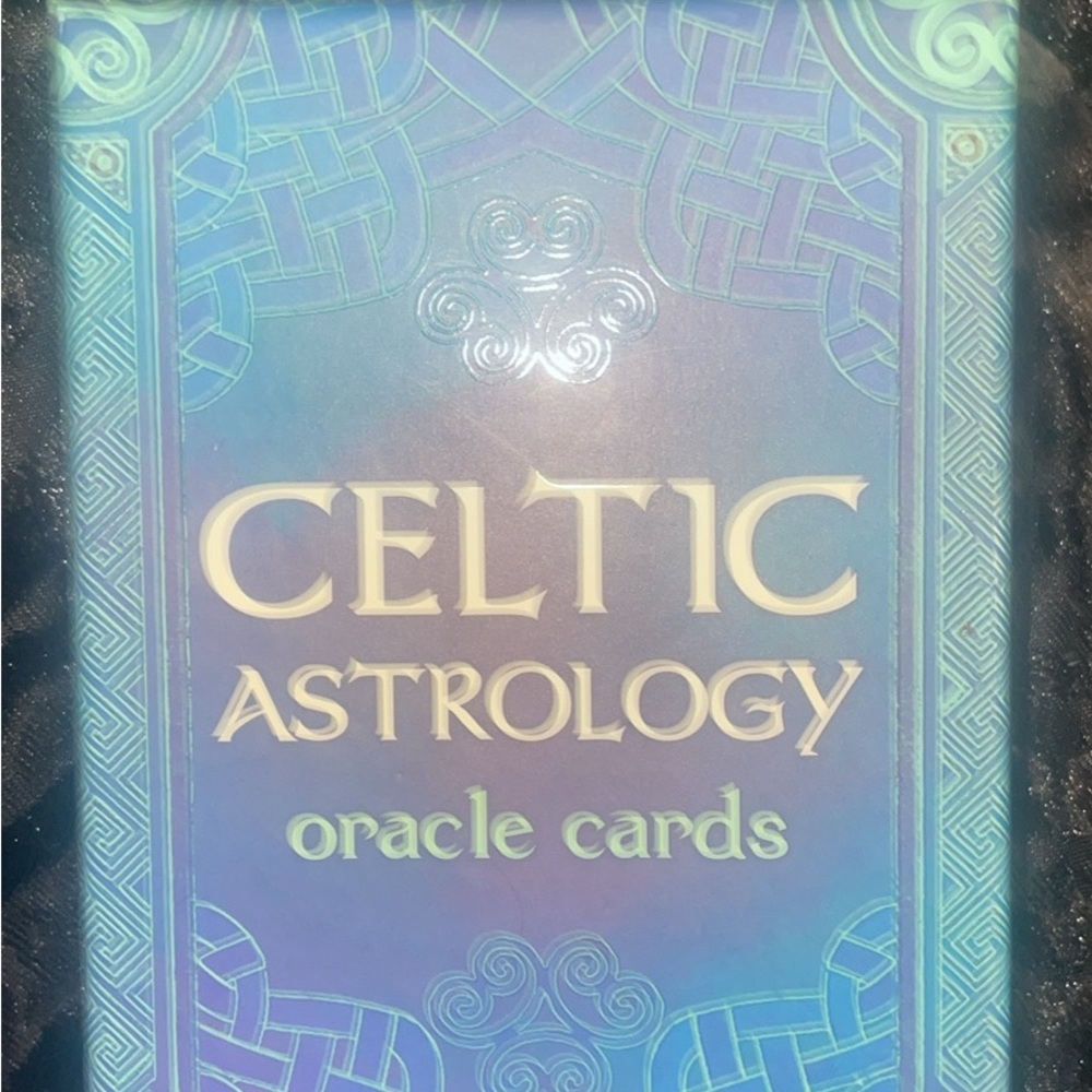 Blue Celtic Astrology Card Game Oracle Deck